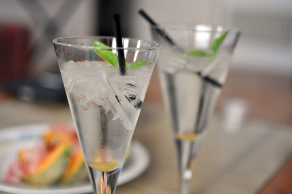 cocktail in a cone-shaped glass