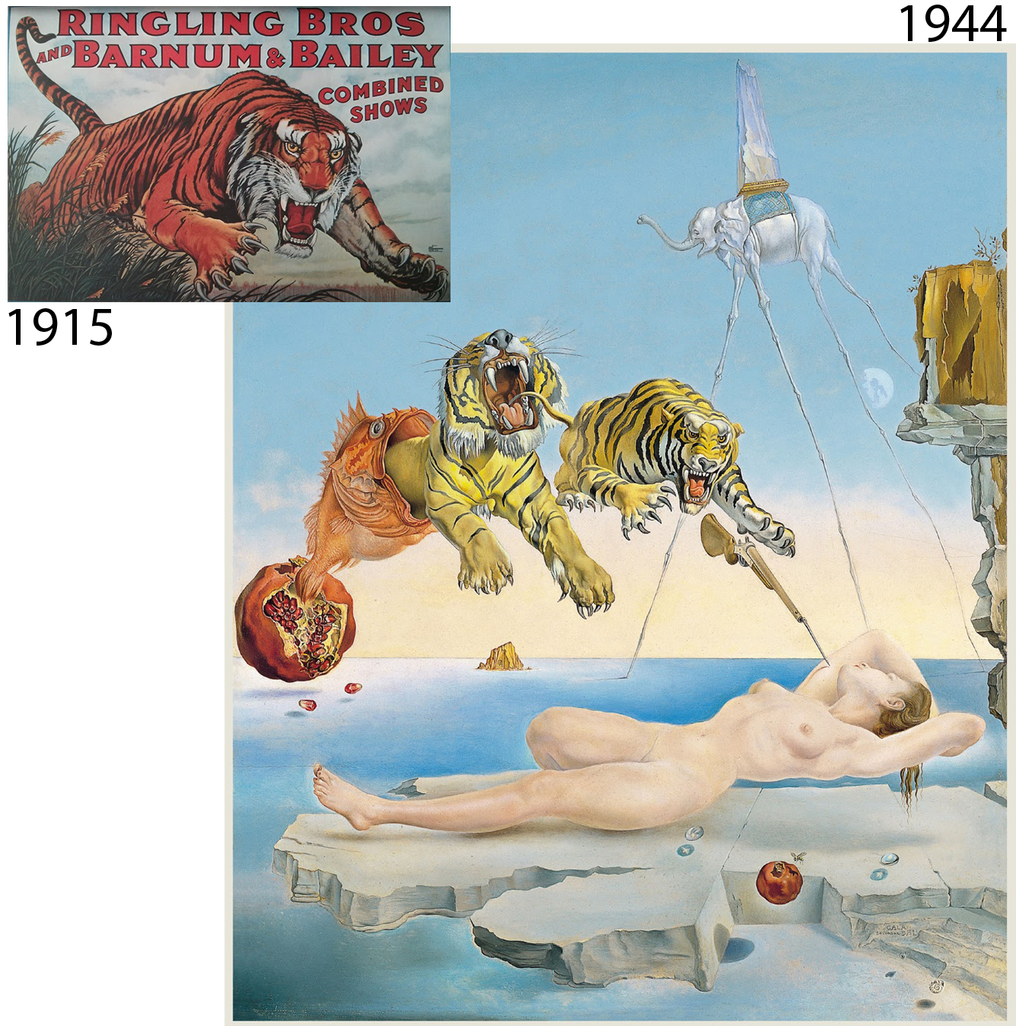 Dali Ringling Bros tiger inspiration